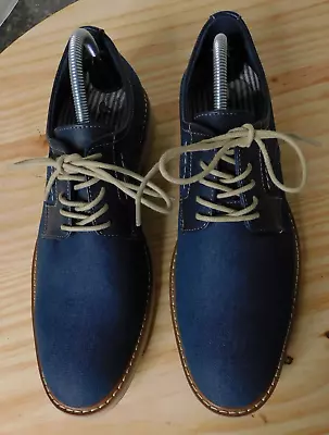 G. H. Bass Men's Lloyd Denim Oxford Shoes - Navy Blue - Size 9-1/2M - New! • $26.95