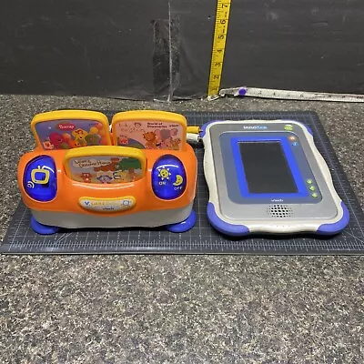 $10 • Buy V.SMILE BABY System With 3 Educational Cartridges & Vtech Tab (Parts Or Repair).
