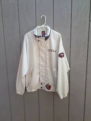 Vtg 49ers NFL Mirage Jacket Mens XL San Francisco Football 1996 50th Anniversary • $33