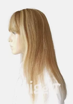 Sleek SUPERB 100% Human Hair Remi Quality Wig Blonde Long Fringe FS12 16 613 • £132.99