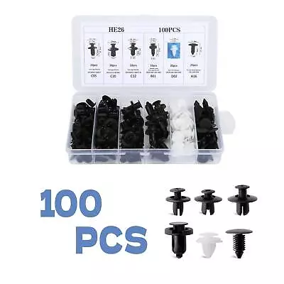 Retainer Car Clip Rivet Fender Parts Bumper Garnish Grille Hood Moulding 100 PCS • $15.84