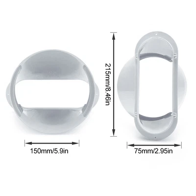 $19 • Buy 5.9inch Exhaust Hose Adapter Mobile Air Conditioner Portable ABS Window Plate
