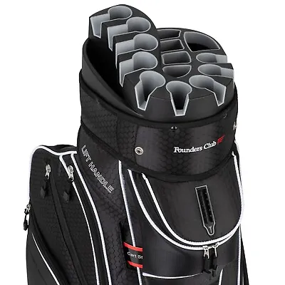 Founders Club Premium Golf Cart Bag For Men With 14 Way Organizer Divider Top • $179.95