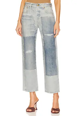 Rag & Bone Canvas Miramar Harlow Pant Size 26 Lex Patchwork Digital Jean $325 • $170.99