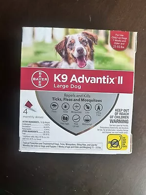 Bayer K9 Advantix II Large Dog 21-55 Lbs 4 Pack  - NEW • $48