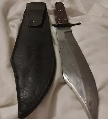 Vintage Kabar  J. Bowie Hunting Fighting Knife With Sheath • $75