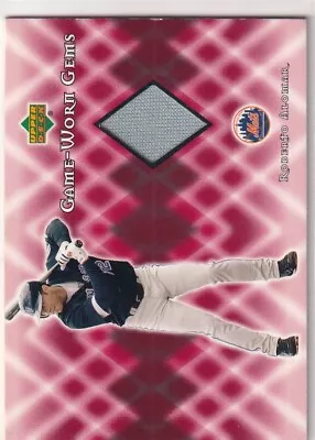 2002 Upper Deck Game Worn Jsy Roberto Alomar New York Mets Jersey Relic Jc-3866 • $1.99