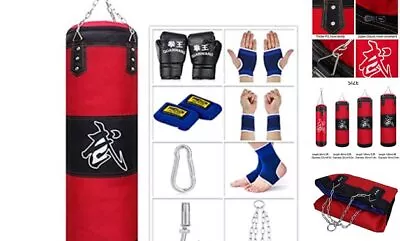  Punching Bag For Man Women Kids Indoor/Garden Boxing Bag Unfilled 4ft Red • $63.28