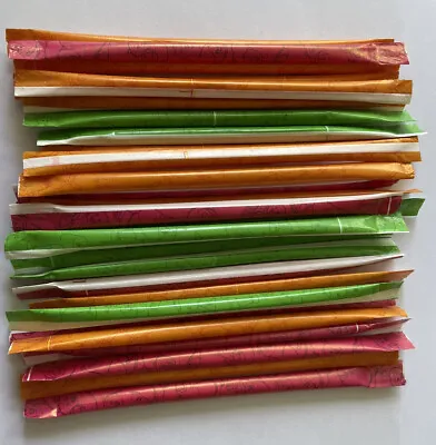£5.95 • Buy 40 X Sherbert Straws - Rainbow Dust Sherbet Party Bag Fillers Swizzels Retro