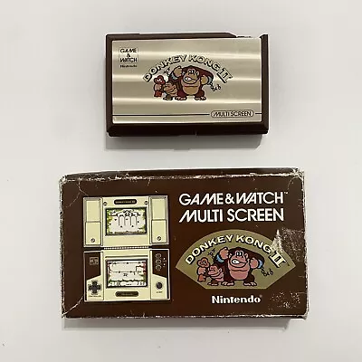 $150 • Buy Nintendo Donkey Kong II Game & Watch Multi Screen With Original Box **Untested**