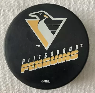 Vintage Pittsburgh Penguins NHL Puck Inglasco Hockey • $9.99