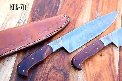  Premium Rosewood Handle Full Tang Damascus Steel Chef's Knife 12  With Sheath • $79.99