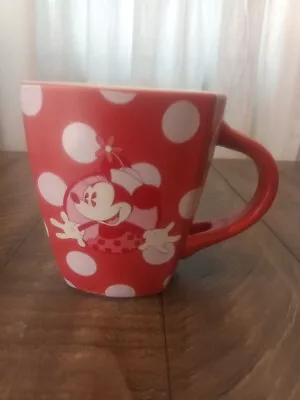 Disney Parks Minnie Mouse Cup Mug Red And White Polka Dots • $6.79