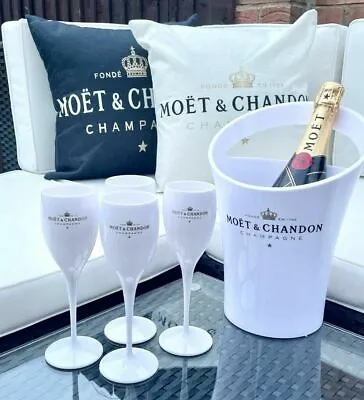 £12.50 • Buy Moet & Chandon White Ice Imperial Acrylic Champagne Glasses Flutes  - 1 Only