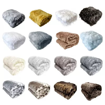 £78.49 • Buy Shaye Luxury Range Faux Fur Throw Rug 127 X 152 Cm