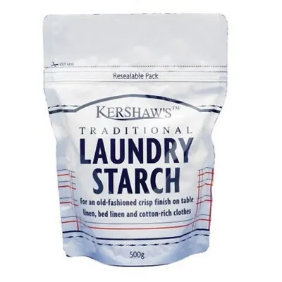 Kershaws Traditional Laundry Starch 500g Pouch For  A Clean Crisp Finish • £12.99