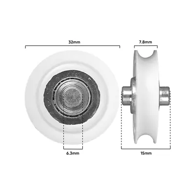 Rolltrak 32mm Acetal Concave Roller • $21