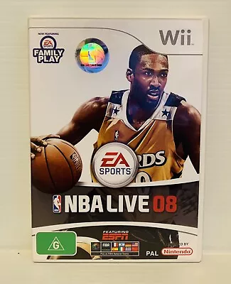 Nintendo Wii - NBA Live 08 PAL Game (Complete With Manual) - Free Postage • $9.44