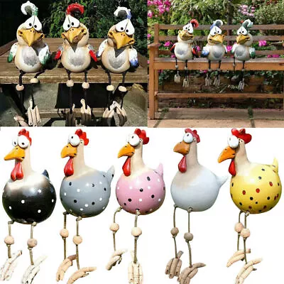 £11.58 • Buy Easter Garden Chicken Statue Farm Rooster Art Decor Yard Outdoor Funny Ornaments