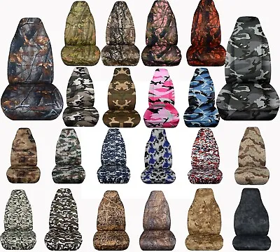 Front Set Car Seat Covers Fits Chevy S10 Trucks 94-04 BUCKET SEATS  Camouflage • $73.99