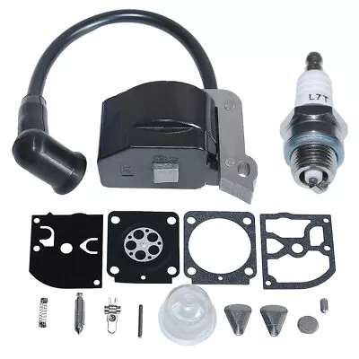 Ignition Coil Module For Stihl FS38 FS45 FS46 KM55 FC55 Carburetor Repair Kit • $20.89