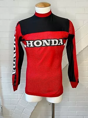 1970s Honda Motocross Racing Team Issued Mesh Jersey Vintage • $99