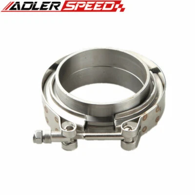 $19 • Buy ADLERSPEED 2.75'' Inch Turbo Exhaust Mild Steel Flange & 304 SS V-Band Clamp Kit