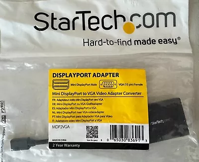 NEW StarTech Adapter Mini DisplayPort (M) To VGA (15 Pin Female) MDP2VGA *NEW* • $9.99