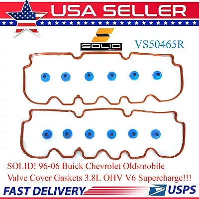 Valve Cover Gasket Set For Buick Chevrolet 96-06 Oldsmobile 3.8L V6 Supercharge! • $77.75