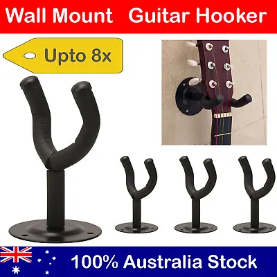 $21.95 • Buy Guitar Hanger Wall Mount Holder Hook Rack Bracket Padded Instrument Display