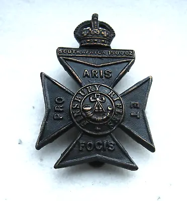 Rare 11th Battalion The London Regt Finsbury Rifles Blackened Hat Badge • £7.99