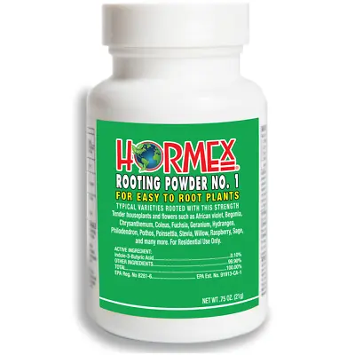 Hormex Rooting Powder #1 - For Easy To Root Plants - 0.1% IBA • $11.99