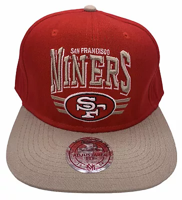 $24.99 • Buy Mitchell & Ness San Francisco 49ers NFL Football Snapback Hat Red Gold