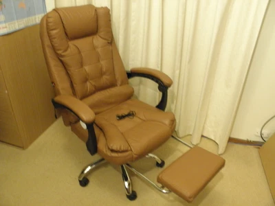 $115 • Buy Furb Massage Office Chair Executive Gaming Computer Thick PU Leather Footrest,