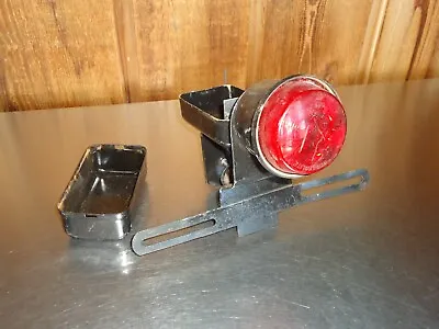 Vintage Griffin Tail Light Lamp W/ License Plate Bracket Bicycle Motorcycle • $100