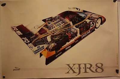 XJR 8 Cutaway Original Jaguar Factory Poster C 1987 • £9.95