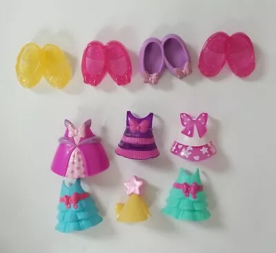 Minnie Mouse Snap Shoes And Clothes  Lot 10 Items Disney Fun. Hat With Bow Incl. • $7.75