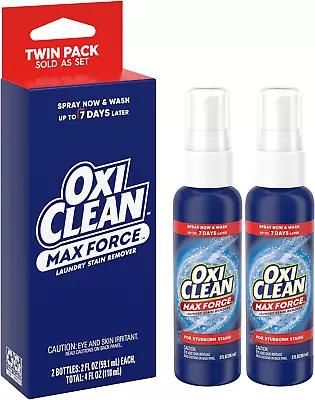 Max Force Laundry Stain Remover Spray 2 Fl Oz 2PK • $15.99