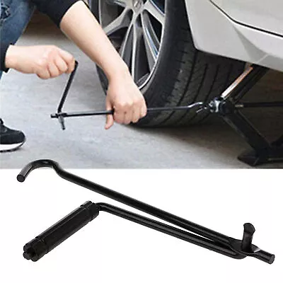 Car Folding Scissor Jack Crank Lever Handle Lift Rod Tire Wheel Lug Wrench Tool • $11.52