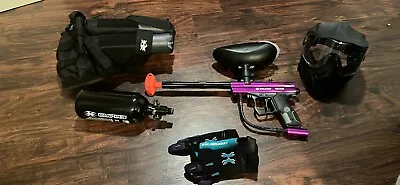 Spyder Victor Semi-Auto Paintball Set - Gloss Purple WITH MASK AND GLOVES-small • $150