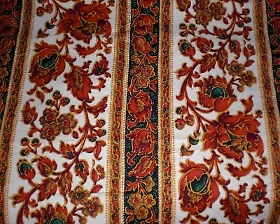 Vtg Woven Floral Algiers Fabric 5 Yd Middle Eastern Elegant Baroque Scotchgard • $99.95