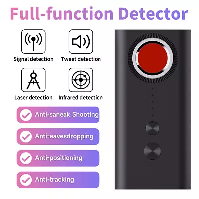 New Anti-Spy RF Signal Bug Detector Hidden+Camera Laser Lens GSM Finder • $16.93