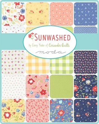 SUNWASHED Jelly Roll MODA Corey Yoder Fabrics Quilting Sewing Blue Peach 29160JR • $38.40