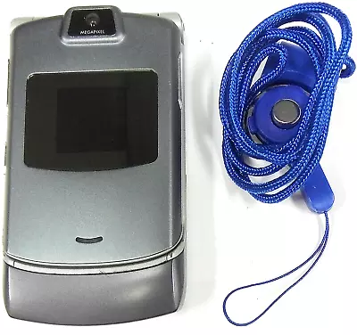 Motorola RAZR V3c - Gray ( Page Plus Cellular ) Very Rare CDMA Phone - Bundled • $33.99