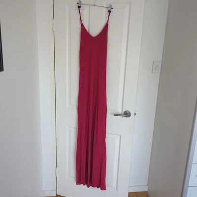 $39 • Buy Tigerlily Dress Sz 8 Maxi Slip In Raspberry STUNNING
