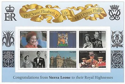 (50167) Queen Elizabeth II Golden Wedding Minisheet Sierra Leone MNH 1997 • £1.79