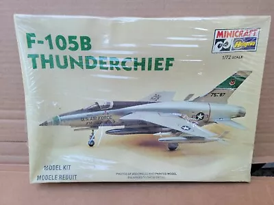 Minicraft F-105 B Thunderchief Factory Sealed 1979 Box 1:72 Model Kit 1014 • $24