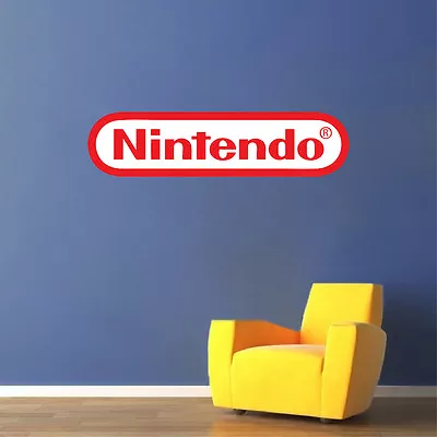 Nintendo Logo Video Games Wall Decal Decals Mario Zelda Pokemon Kids Wall E34 • $149