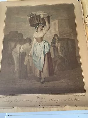 £12.50 • Buy Cries Of London,    Strawberrys Scarlet    Plate 9th Print In Gilt Effect Frame