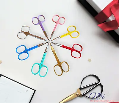 £3.99 • Buy Small Cross Stitch Embroidery Sewing Craft Thread Snips Scissors Thin Long Blade